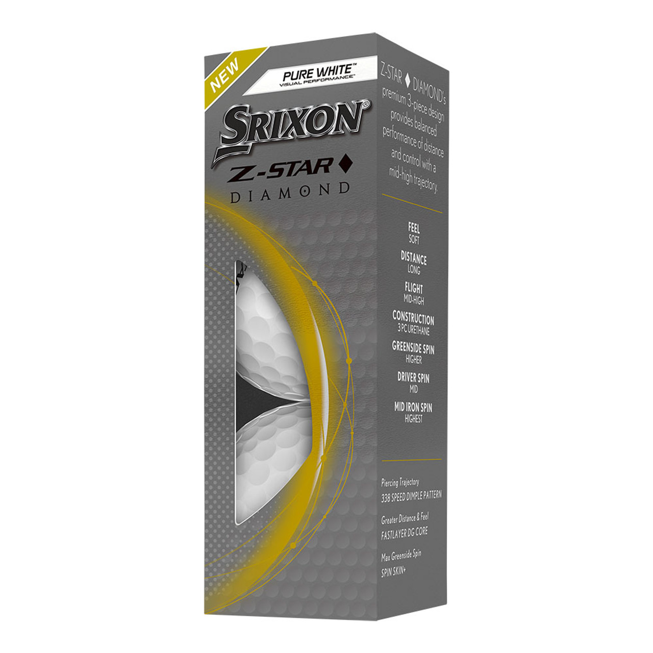 Srixon Z-Star Diamond 2 White Golf Balls - Maple Hill Golf